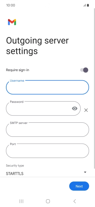 Press the field below 
