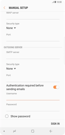 Press the field below 