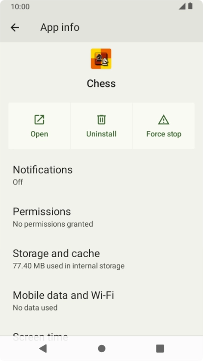 Press Storage and cache.