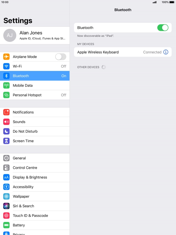 Press the Home key to return to the home screen.