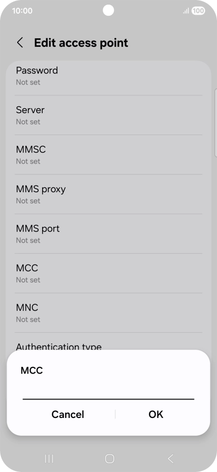 Key in 505 and press OK.