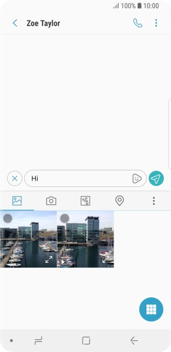 Press the picture icon.