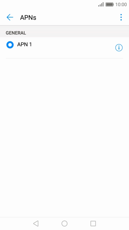 Press the menu icon.