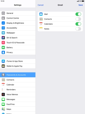 If this screen is displayed, you email account has been recognised and set up automatically. Follow the instructions on the screen to key in more information and finish setting up your tablet.
