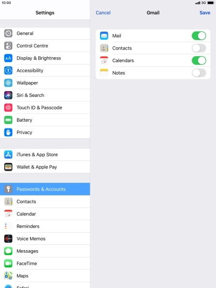 If this screen is displayed, you email account has been recognised and set up automatically. Follow the instructions on the screen to key in more information and finish setting up your tablet.