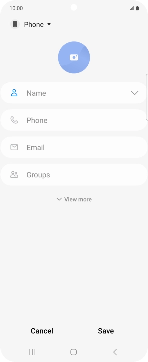 Press the address book drop down list.