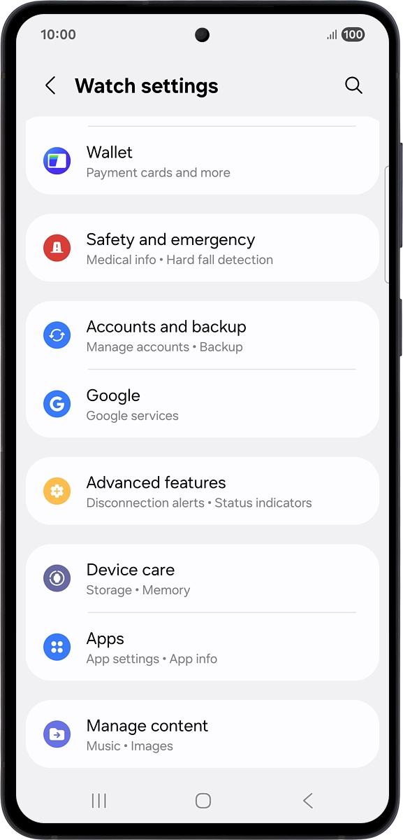 On your phone: Press Manage content.