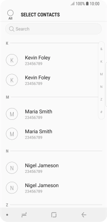 Press the field above 