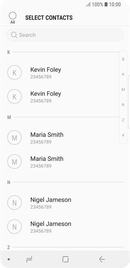 Press the field above 