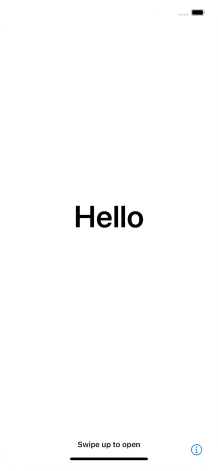 Slide your finger upwards starting from the bottom of the screen.