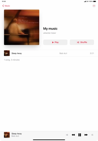 Press the song title.