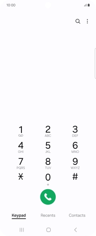 Press the menu icon.