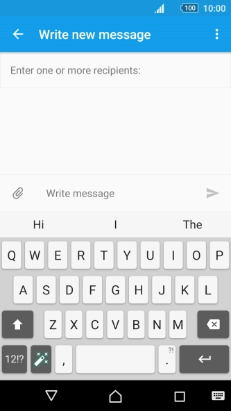 Open a new note, message or email message to bring up the keypad and your phone is ready for text input.