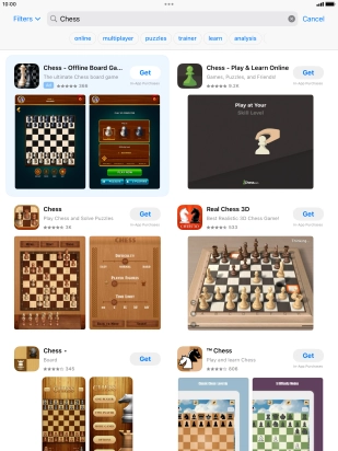 Press the required app.