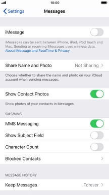 Press the Home key to return to the home screen.