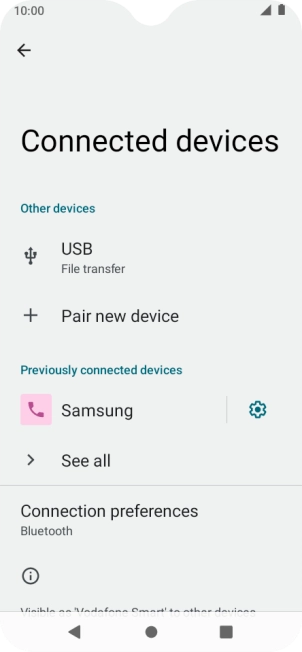 Press the Home key to return to the home screen.