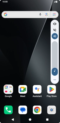 Press the silent mode icon to turn on the function.