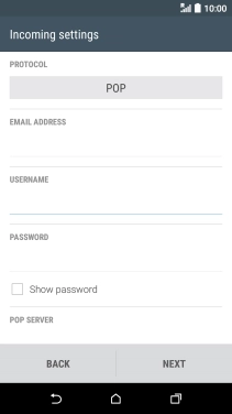 Press the field below 