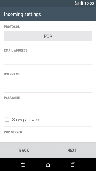 Press the field below 