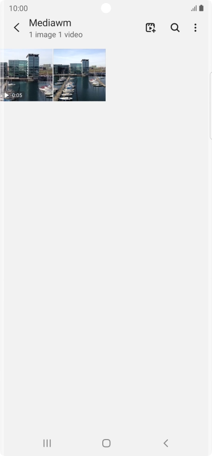 Press and hold any picture or video clip.