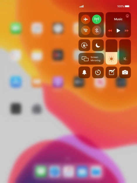 Press the sound mode icon to turn silent mode on or off.