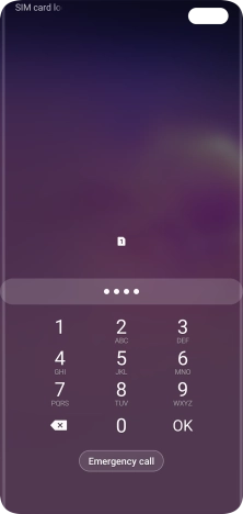 If you're asked to key in your PIN, do so and press OK.
