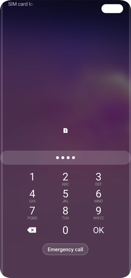If you're asked to key in your PIN, do so and press OK.