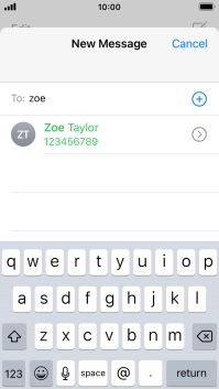 Press the required contact.