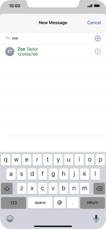 Press the required contact.