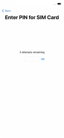 If your SIM is locked, key in your PIN and press OK.
