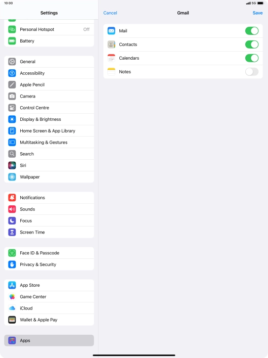 If this screen is displayed, you email account has been recognised and set up automatically. Follow the instructions on the screen to key in more information and finish setting up your tablet.
