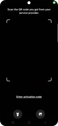 Place the QR code you've received inside the phone camera frame to scan the code.