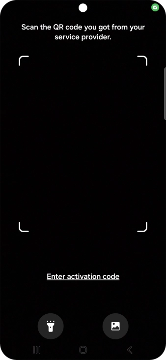 Place the QR code you've received inside the phone camera frame to scan the code.