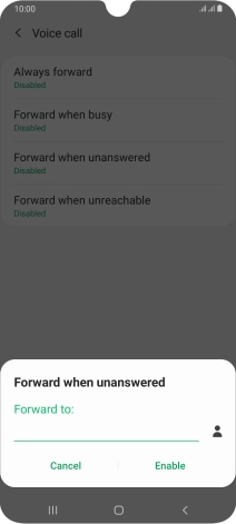 Key in +61414121121 and press Enable.