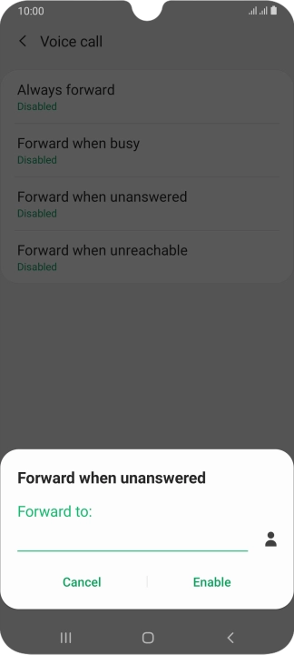 Key in +61414121121 and press Enable.