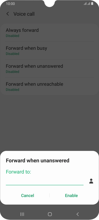 Key in +61414121121 and press Enable.