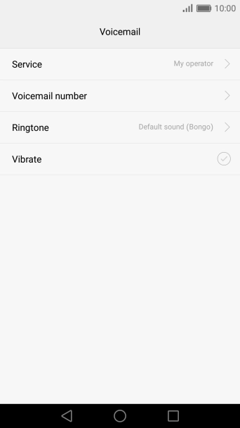 Press Voicemail number.