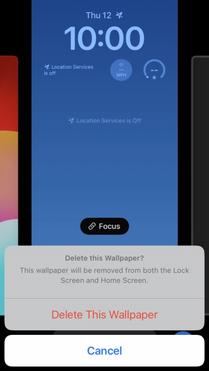 Press Delete This Wallpaper.