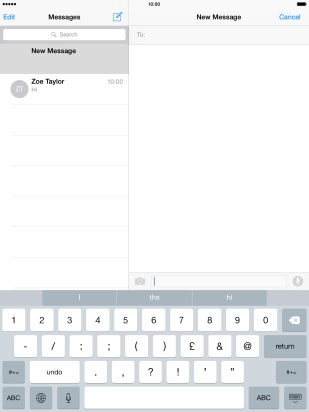 Press the required numbers and symbols.