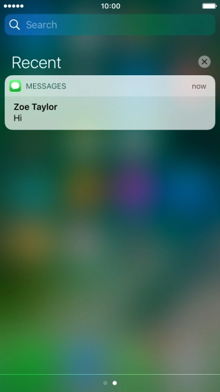 Press the required notification and follow the instructions on the screen to use the selected function.