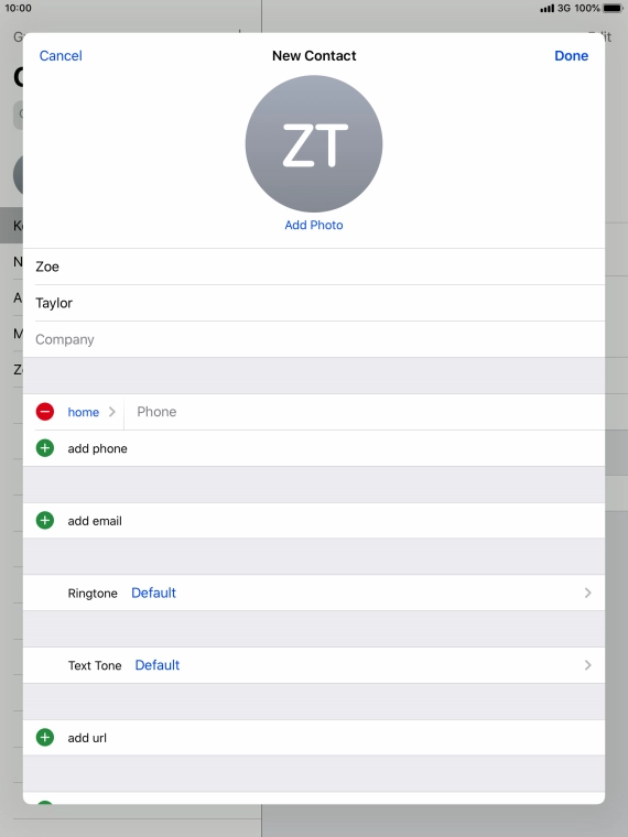 Press Phone and key in the required phone number.