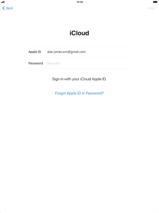 Press the field next to 