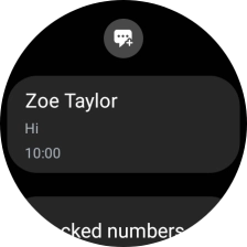 Press the required text message to read it.