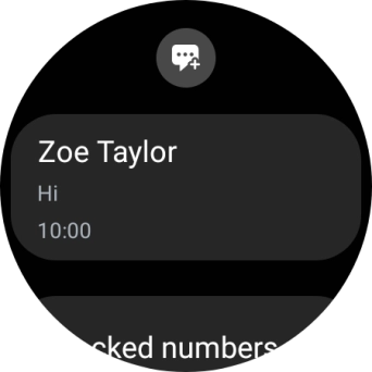 Press the required text message to read it.
