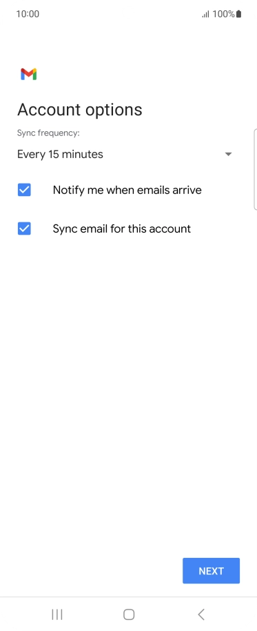 Press the drop down list below 