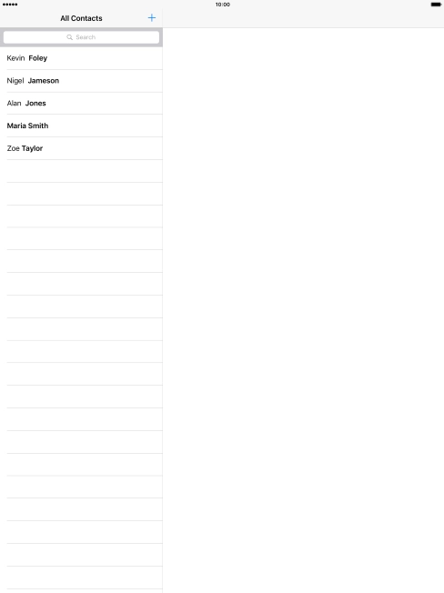 Press the new contact icon.