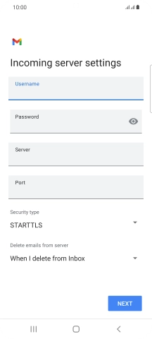 Press the field below 