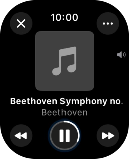Turn the Digital Crown to select the required volume.