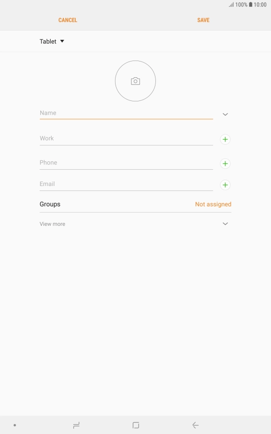 Press the address book drop down list.
