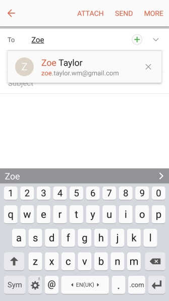 Press the required contact.